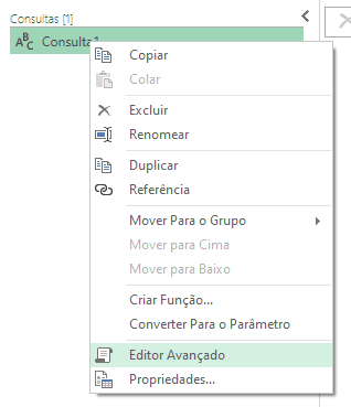 power query editor avançado