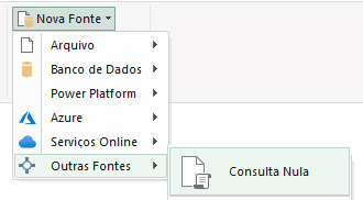 power query nova consulta