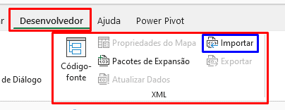 Excel xml importar