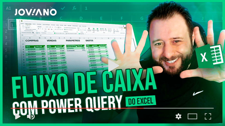Fluxo de Caixa com Power Query do Excel